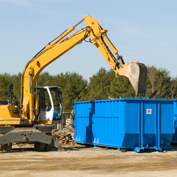 can i request a rental extension for a residential dumpster in Inland